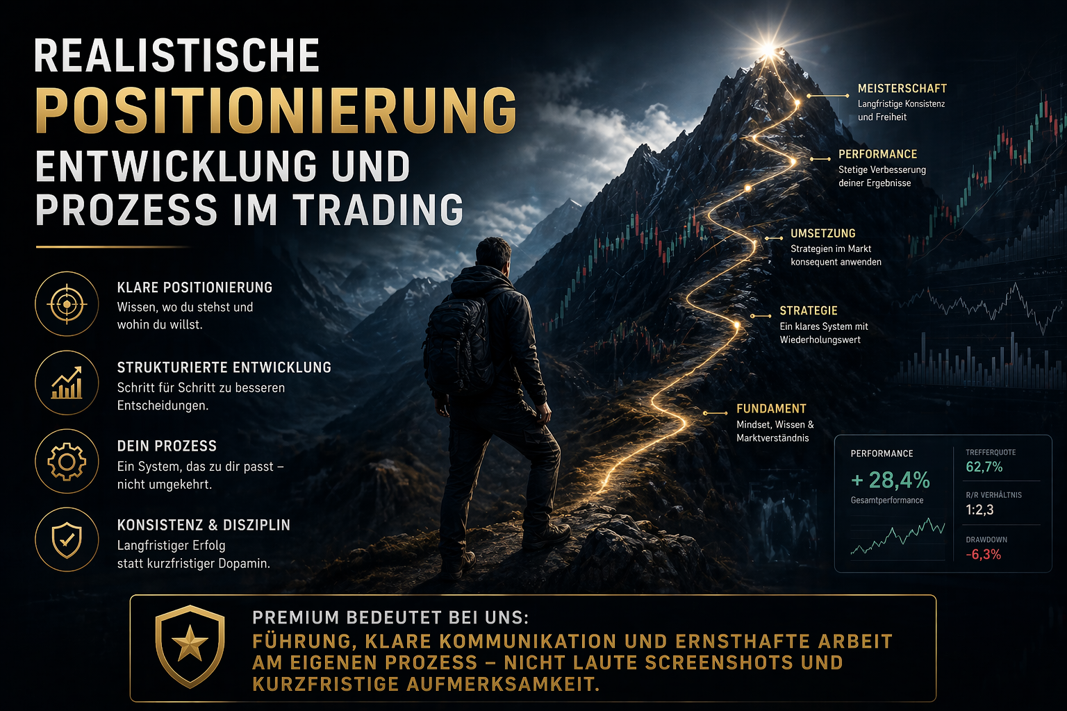 Entwicklung und Prozess im Trading